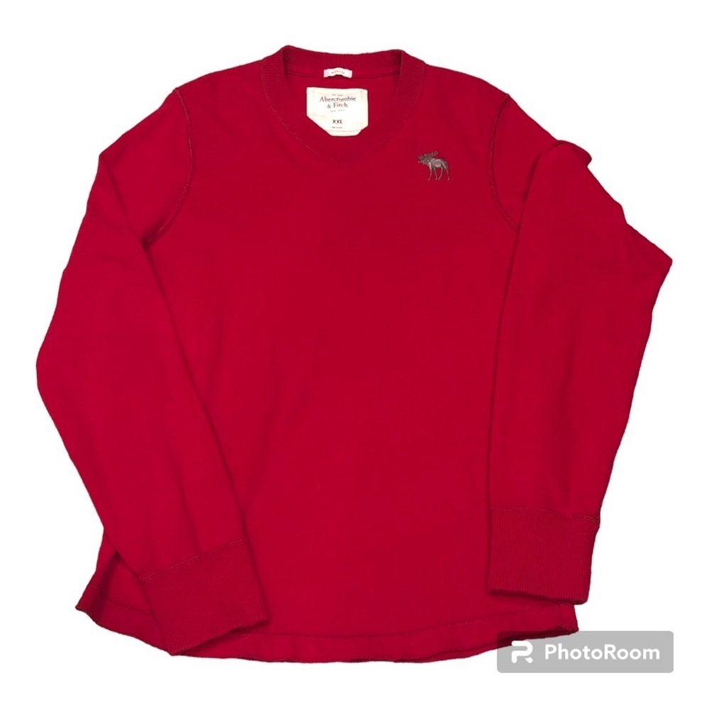 Abercrombie & Fitch V-Neck 100% cotton pullover sweater-size XXL